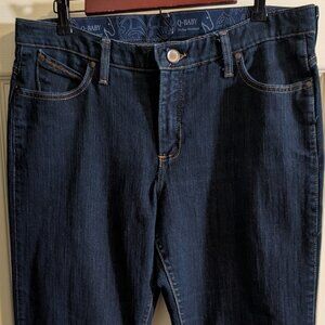 Wrangler Q Baby Womens Size 13/14 X 34 Straight Leg Western Denim Jeans